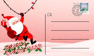 Letter to Santa Claus Postcard